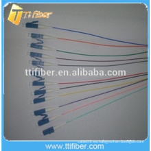 12 colores Singlemode LC 12 núcleo de fibra óptica Pigtail